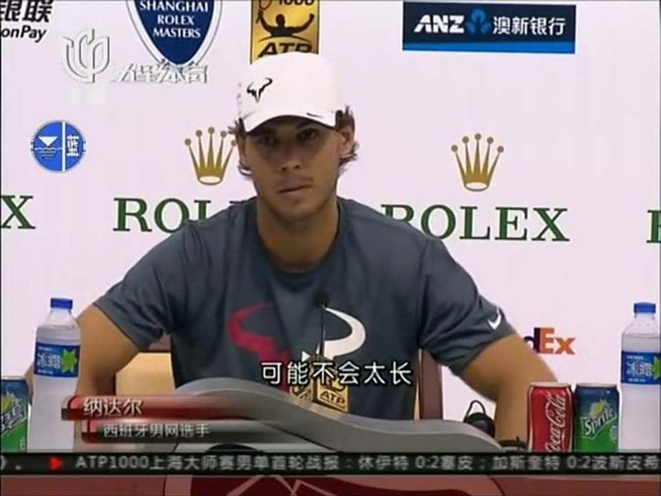 Rafael Nadal Press conference before the tournament in Shanghai 2013