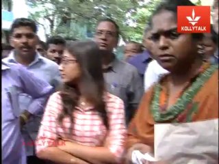 Nazriya Nazim Visiting Commissioner Office to file a complaint against Naiyaandi Director