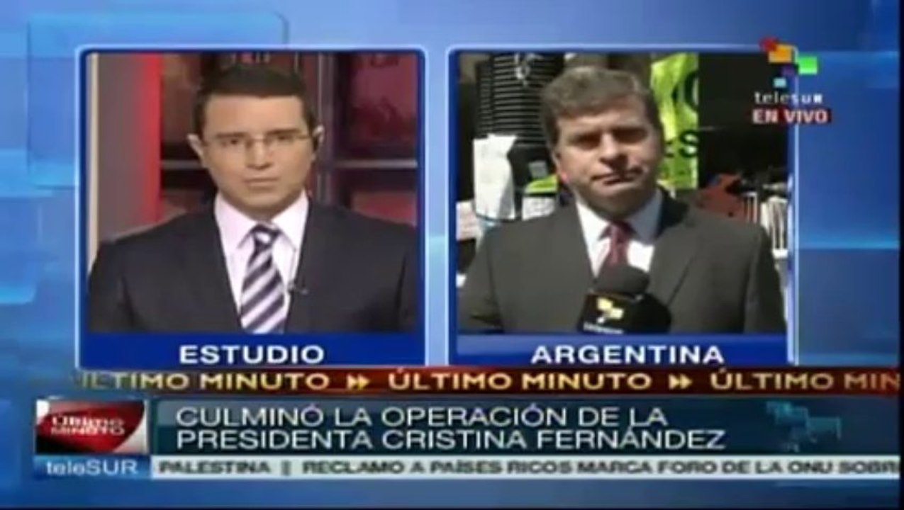 Culmina con éxito intervención quirúrgica de Cristina Fernández
