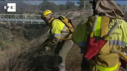 Un incendio en Benidorm corta la N-332 y obliga a desalojar varias viviendas