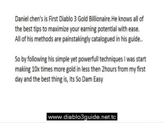 Diablo 3 Billionaire system - method to make 1 billion gold in 3 weeks