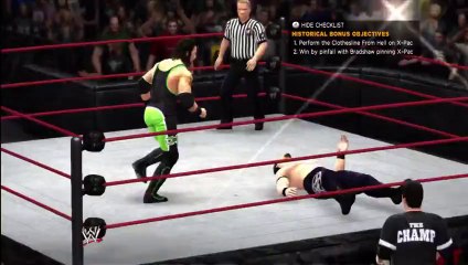 Xbox 360 - WWE 13 - Off Script - Match 5 - Acolytes vs Kane & X-Pac