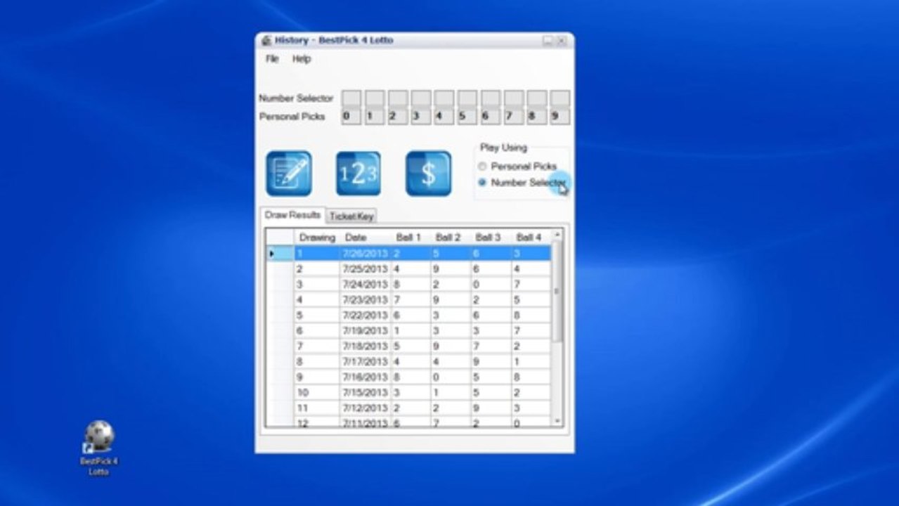 Pick 4 Lottery Software - 4