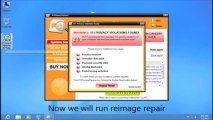 Simulating problems on Windows 8 and fixing them using Reimage Repair