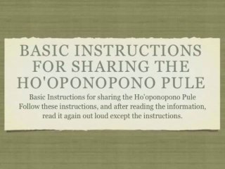 Hooponopono - Somewhere In Time