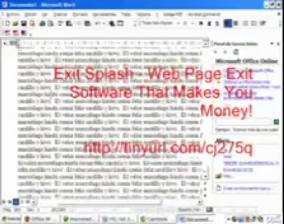 Exit Splash  Web Page Exit Software