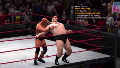 Xbox 360 - WWE 13 - Wrestlemania XV - Match 4 - Steve Austin vs Paul Wight