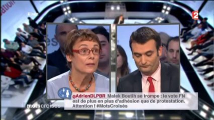 Martine Billard à "Mots croisés" sur France 2 le 07/10/2013