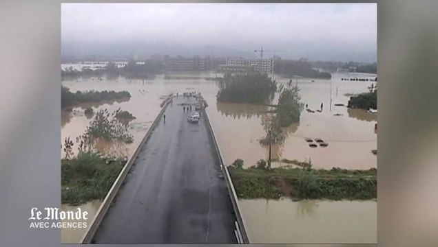 Les ravages du typhon Fitow sur la Chine