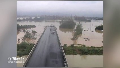 Les ravages du typhon Fitow sur la Chine