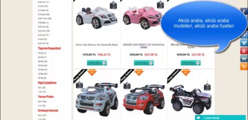 Sportif Sepetim - Akülü arabalar