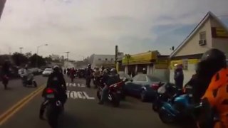 Same group of bikers attacking another driver in 2011 (2)