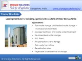 Water Storage Tanks - Large Volume Water Storage Tanks Distributors in Bangalore