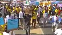 Images et Vidéos-Marche du Parti Démocratique Sénégalais