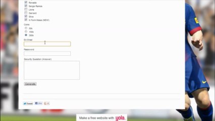 FIFA 14 ULTIMATE TEAM PLAYER GENERATOR 100%works !!!!!!!!!!