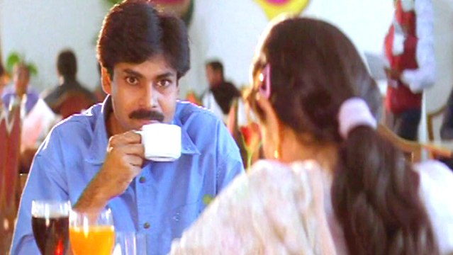 Pawan Kalyan Hilarious Comedy Scene - Pawan Kalyan, Amisha Patel, Renu Desai