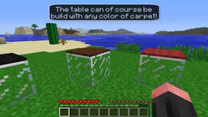 Minecraft: How to make a modern and simple table