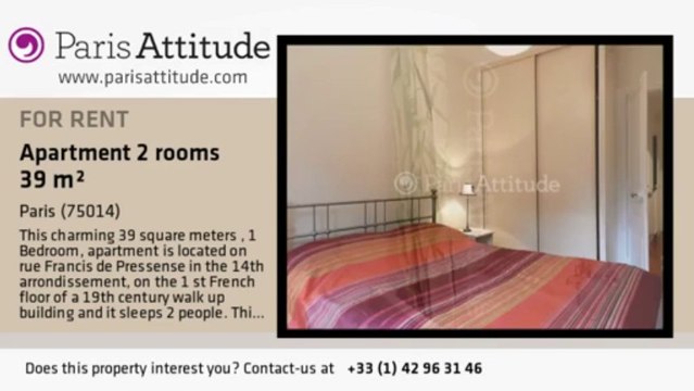 1 Bedroom Apartment for rent - Plaisance/Pernety, Paris - Ref. 7802