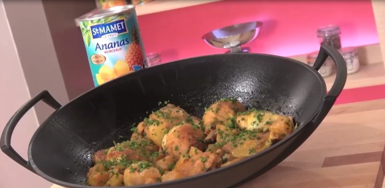 Recette de Poulet à l'ananas à l'aigre douce - 750 Grammes