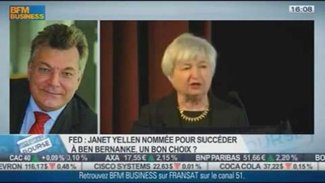 Janet Yellen, première femme à la tête de la FED: Philippe Waechter,dans Intégrale Bourse - 09/10