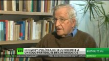 (Vídeo) Chomsky a RT  EE.UU. es un Estado unipartidista, del  partido de los negocios