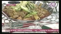 Zauq Zindagi with Sara Riaz and Dr. Khurram Musheer, Fry Karahi Gosht Masala, Highway Mutton Karahi, Palak Qeema & Bateenberg Cake, 9-10-13, part 2 of 2