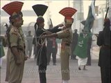 Perfectly synchronized foot march by the two Nations: India and Pakistan, Wagah Border