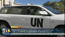 Continúa verificación y destrucción de arsenal químico en Siria