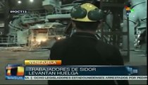 Trabajadores de Sidor en Venezuela levantan huelga