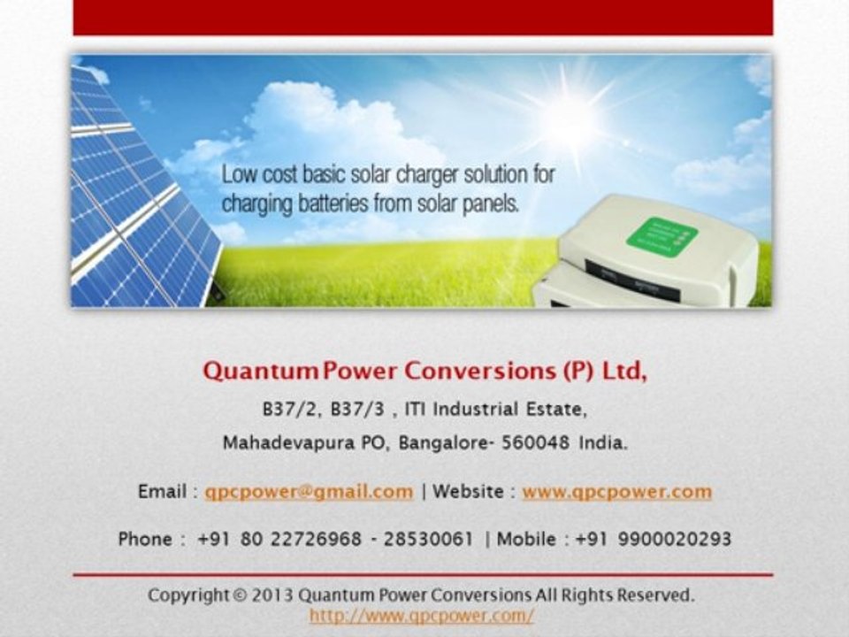 Mobile Solar Charger Manufacturers - MPPT Charge controller Supplier