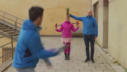 Most intense game of ping pong ever! [VINE]