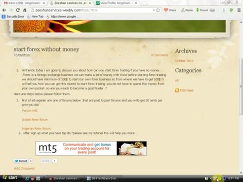 start forex with out money urdu training part 2 zeeshan services inc