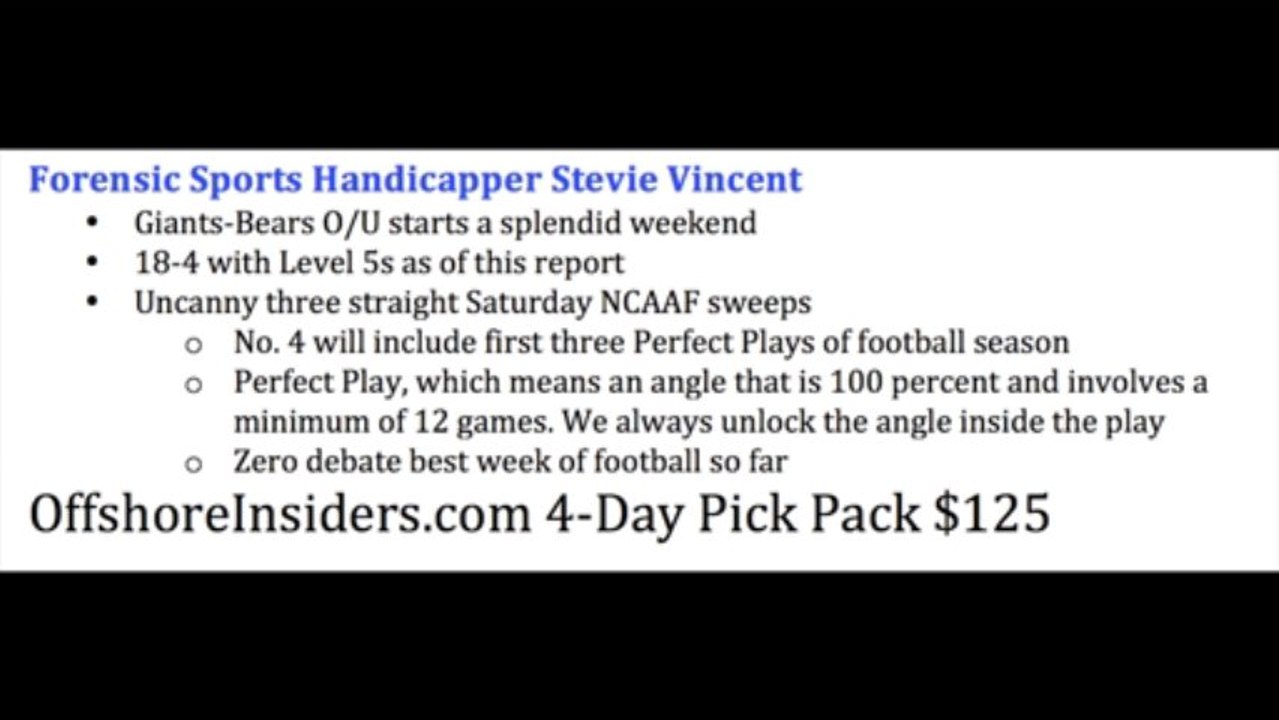 Giants-Bears, Rutgers-Louisville, Arizona-USC Football ATS Picks