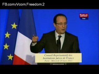 François Hollande au diner du CRIF 2013 (Iran-Syrie-Hezbollah-Qaïda-Israel)