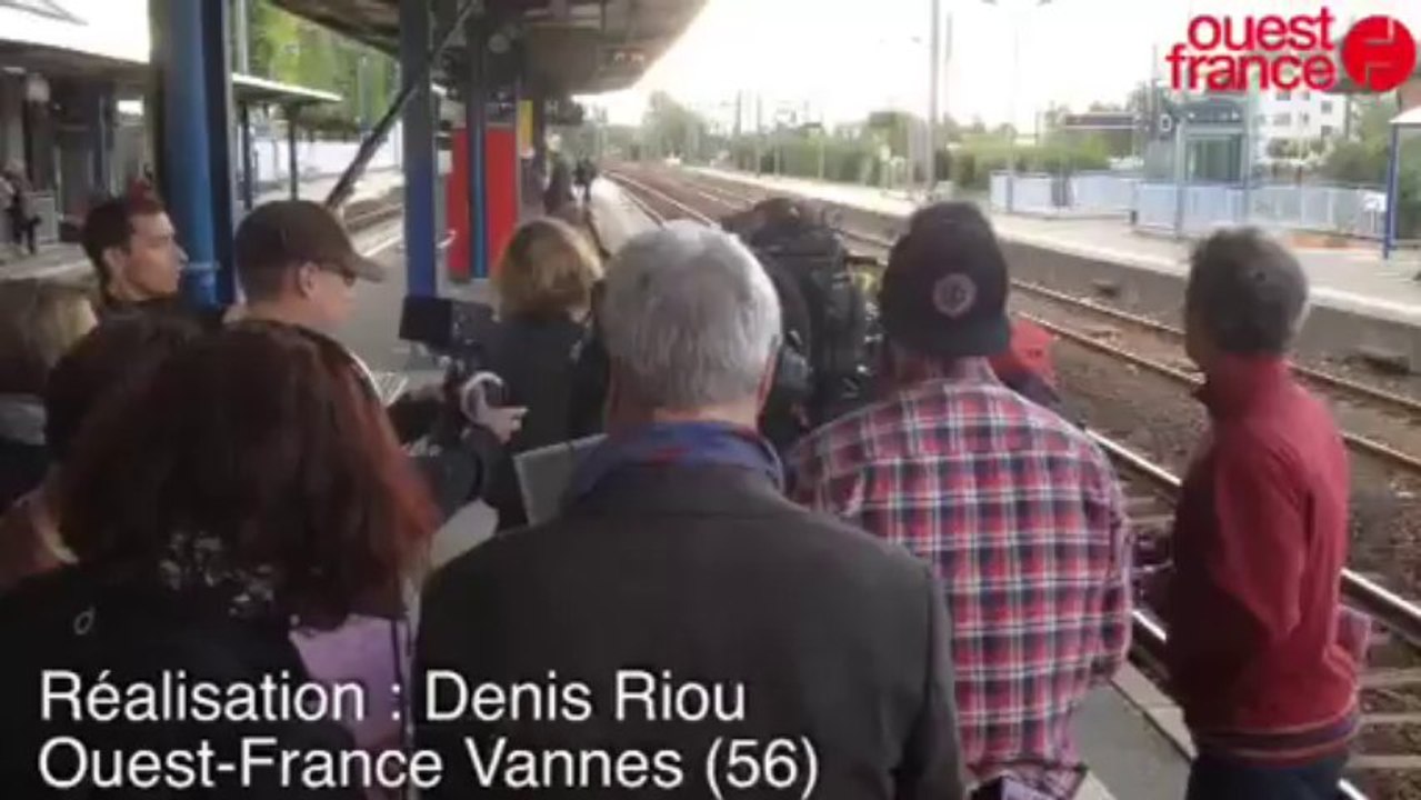 Tournage d'un téléfilm en gare de Vannes - Tournage