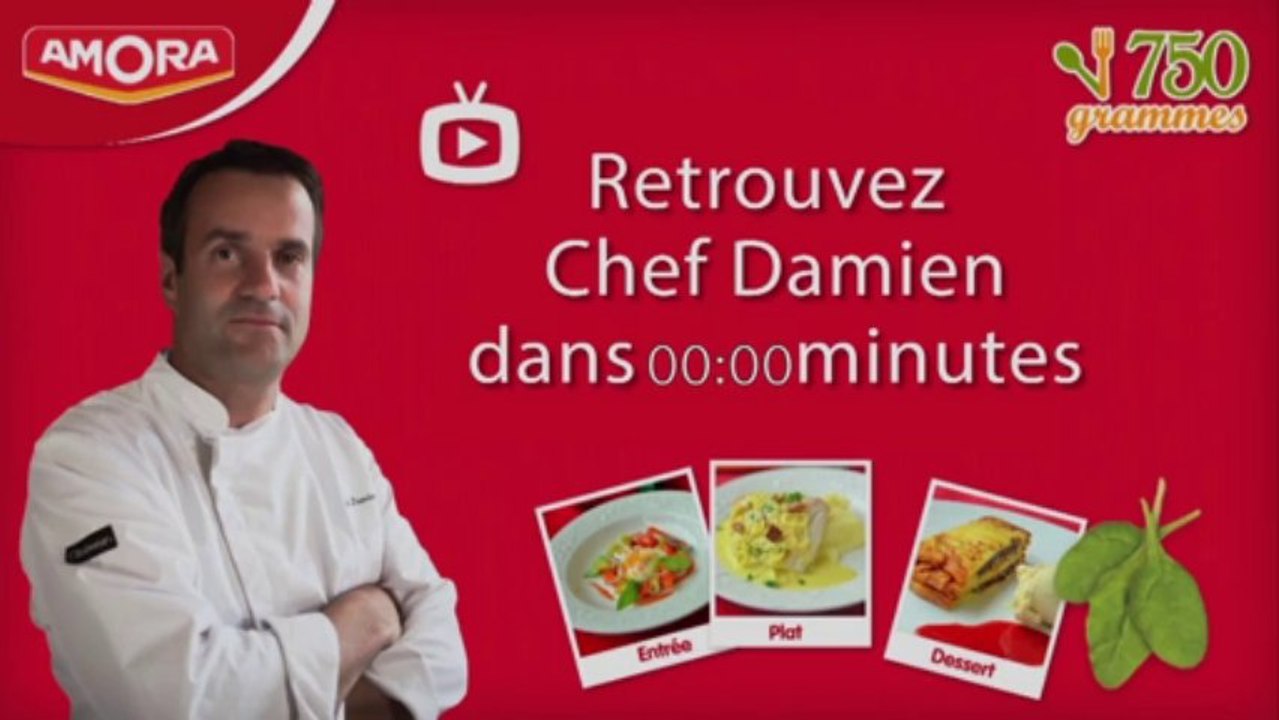Cours en Live avec Chef Damien & Amora - Mardi 22 octobre - 750 Grammes