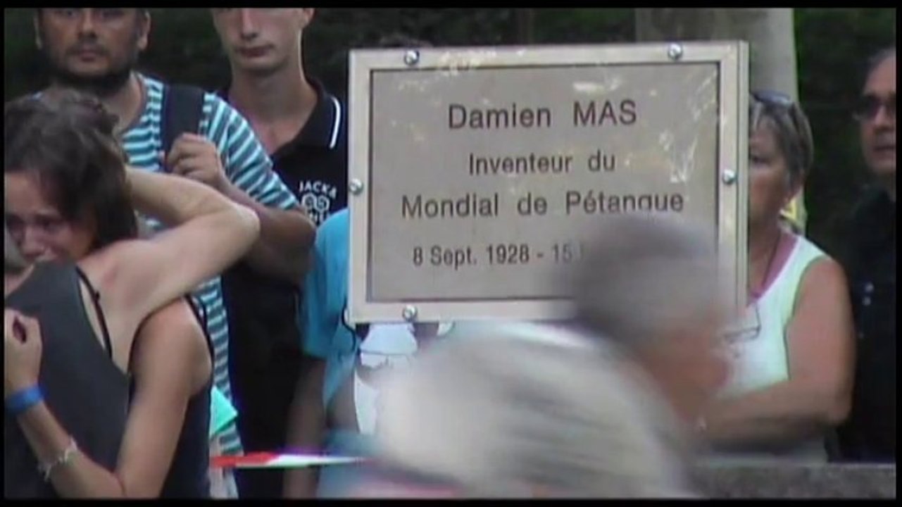 Hommage à Damien Mas inventeur du Mondial de Millau à pétanque