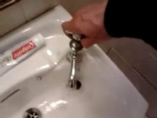 Funny real crying water faucet like spirits at Hogwarts Castle!!