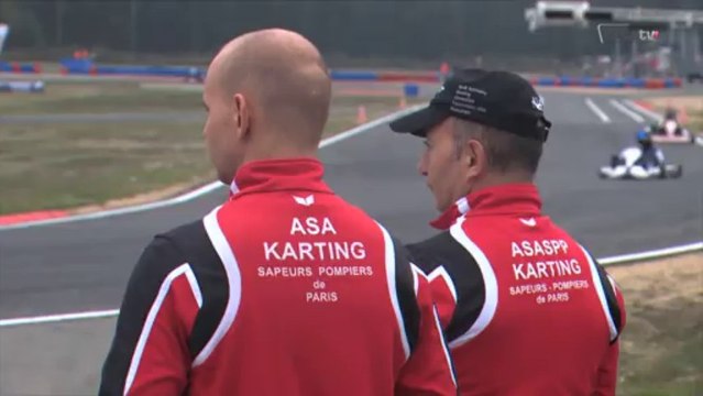 Karting à Salbris avec les Pompiers de Paris