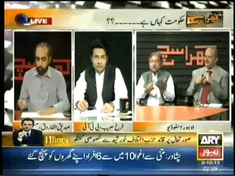 Khara Sach With Mubashir Lucman - 9th October 2013 Full HQ On ARY News