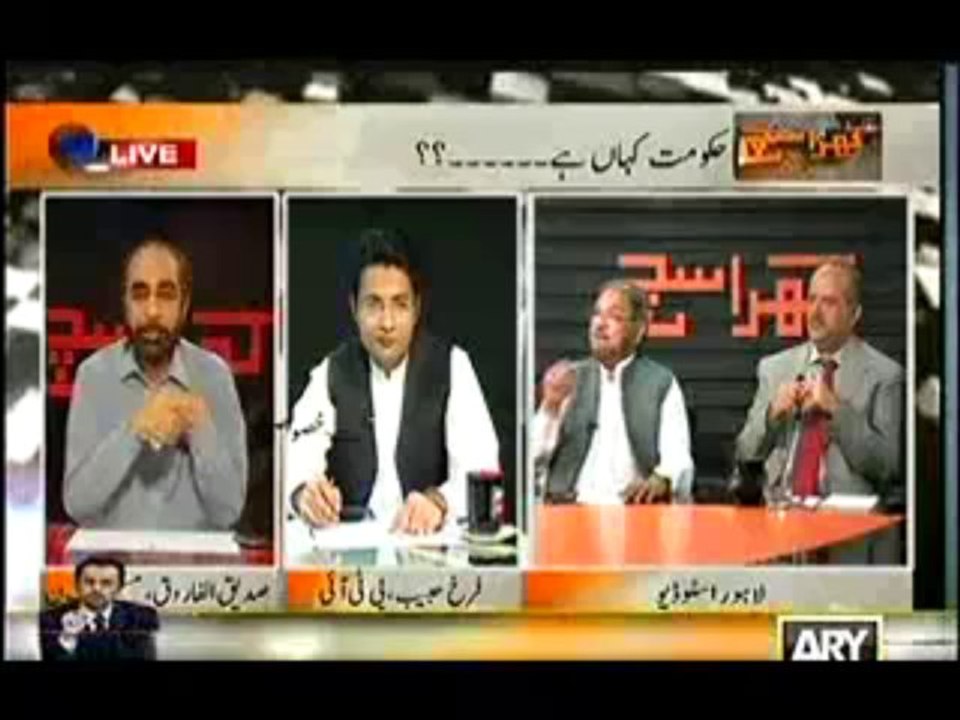 Kharra Sach  - 9th October 2013 (( 09 Oct 2 013 ) Where Is Government Full Show ARYNews