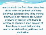 Learning Martial Arts Tips to Stay Motivated