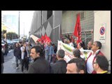 Napoli - Licenziamenti, protesta dipendenti ditte esterne delle Poste -2- (09.10.13)