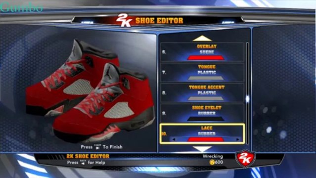 NBA 2k14 Raging Bull 5s (2k14 Shoe Creator Raging bull 5s tutorial)