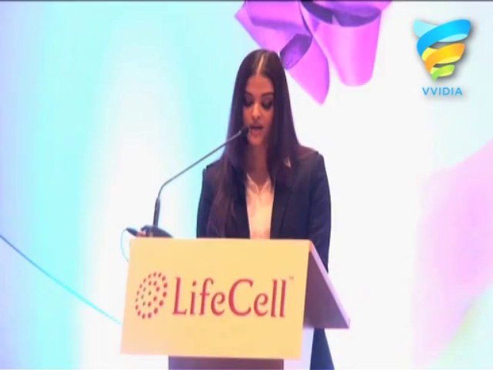 Aishwarya Supports Stem Cell Research