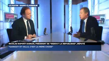 Nicolas Dupont-Aignan, invité politique de Guillaume Durand avec LCI