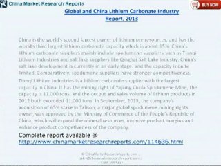 RnRMR: Global and China Lithium Carbonate Industry