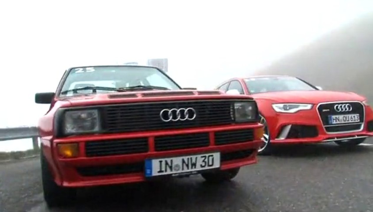 Im Vergleich: Der neue Audi RS 6 Avant und der Audi Sport quattro, Baujahr 1984