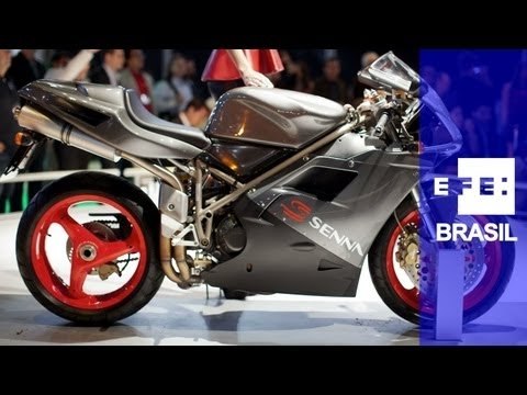 Ayrton Senna inspira novo modelo da Ducati lançado no Salão Duas Rodas