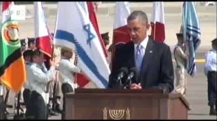 Ao desembarcar em Israel, Obama diz que "paz deve chegar à Terra Santa"